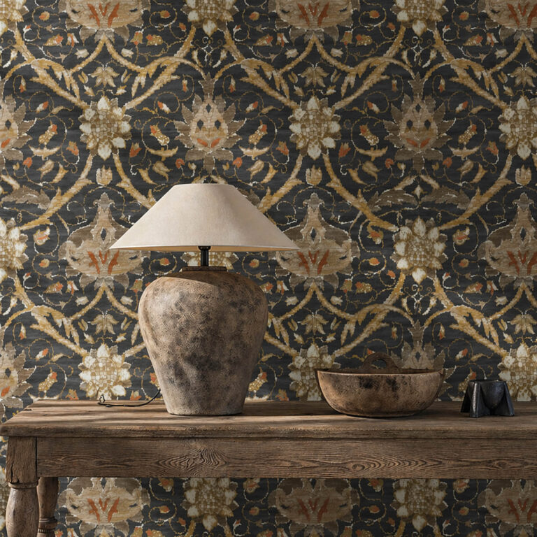 Обои Morris & Co — Montreal — Charcoal/Bronze — 216431
