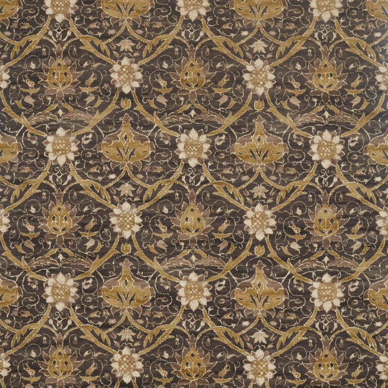 Ткань Morris & Co — Montreal — Charcoal/Mustard — 226419