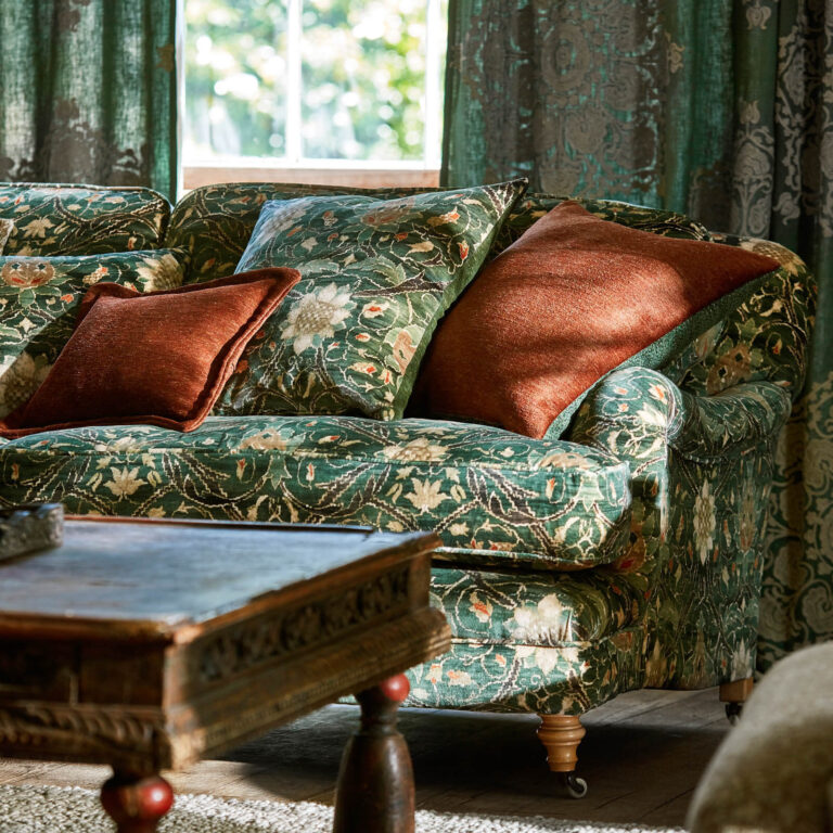 Ткань Morris & Co — Montreal Velvet — Forest/Teal — 226391