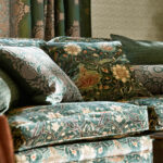 Ткань Morris & Co — Montreal Velvet — Forest/Teal — 226391