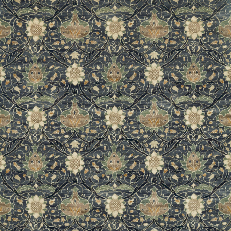 Ткань Morris & Co — Montreal Velvet — Indigo/Slate — 226389