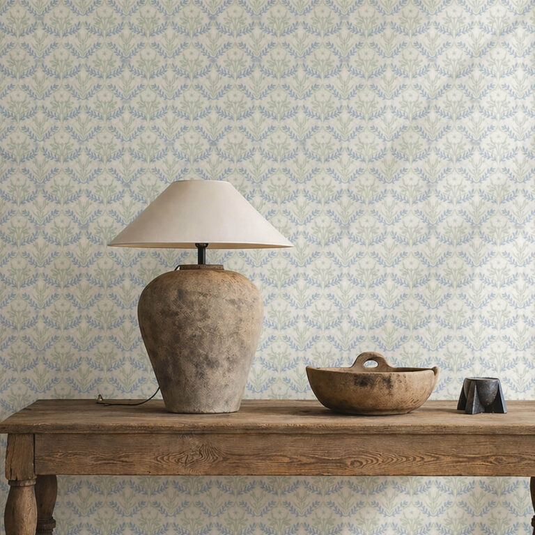Обои Morris & Co — Morris Bellflowers — Grey/Fennel — 216435