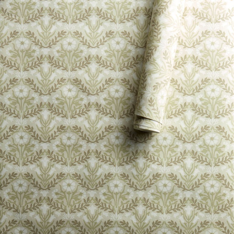 Обои Morris & Co — Morris Bellflowers — Manilla/Olive — 216434