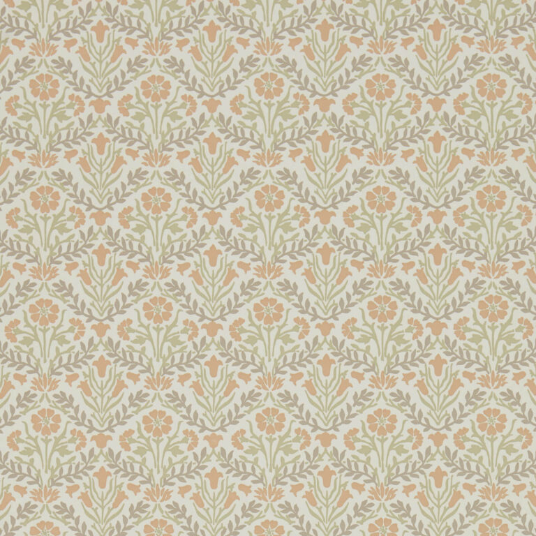 Обои Morris & Co — Morris Bellflowers — Saffron/Olive — 216438
