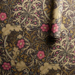 Обои Morris & Co — Seaweed — Ebony/Poppy — 214716