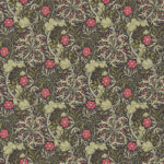 Обои Morris & Co — Seaweed — Ebony/Poppy — 214716