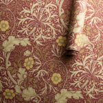 Обои Morris & Co — Seaweed — Red/Gold — 214712