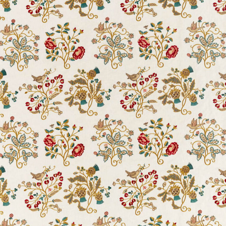 Ткань Morris & Co — Newill Embroidery — Antique/Carmine — 236824