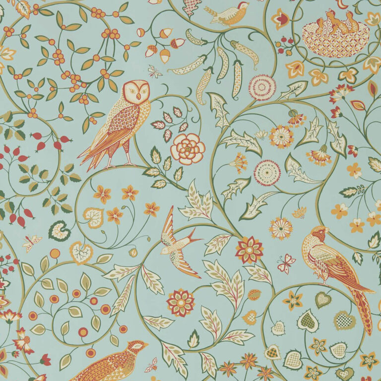 Обои Morris & Co — Newill — Peppermint Russet — 216704