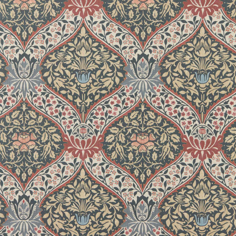 Обои Morris & Co — Norbury — Brick/Teal — 217593