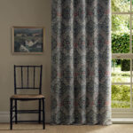 Ткань Morris & Co — Norbury Weave — Slate/Plum — 237654