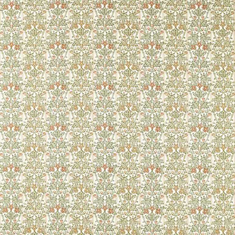 Ткань Morris & Co — Oak & Blossom — Chestnut/Primrose — 227384