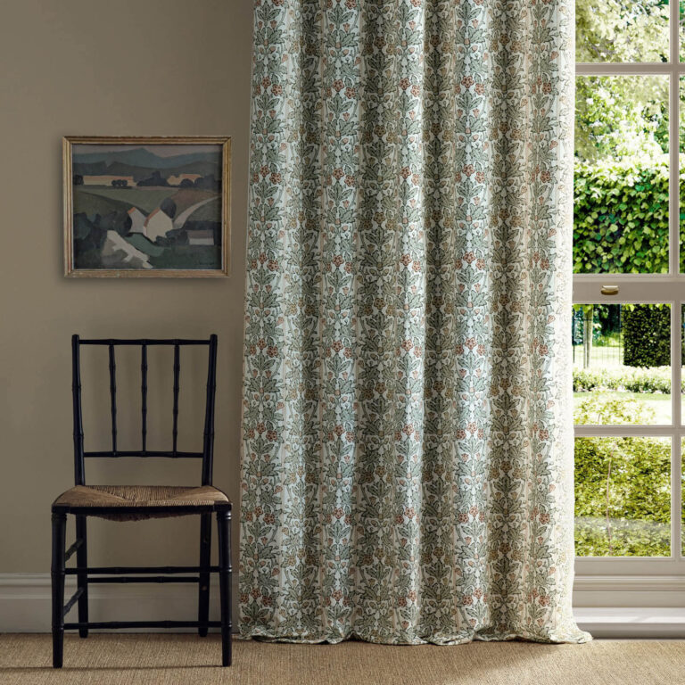 Ткань Morris & Co — Oak & Blossom — Chestnut/Primrose — 227384