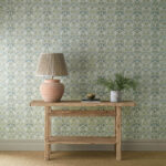 Обои Morris & Co — Oak & Blossom — Thyme/Woad — 217590