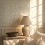 Обои Morris & Co — Oak & Blossom — Thyme/Woad — 217590