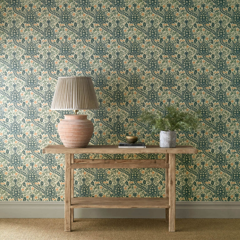 Обои Morris & Co — Persian Tulip — Teal — 217599