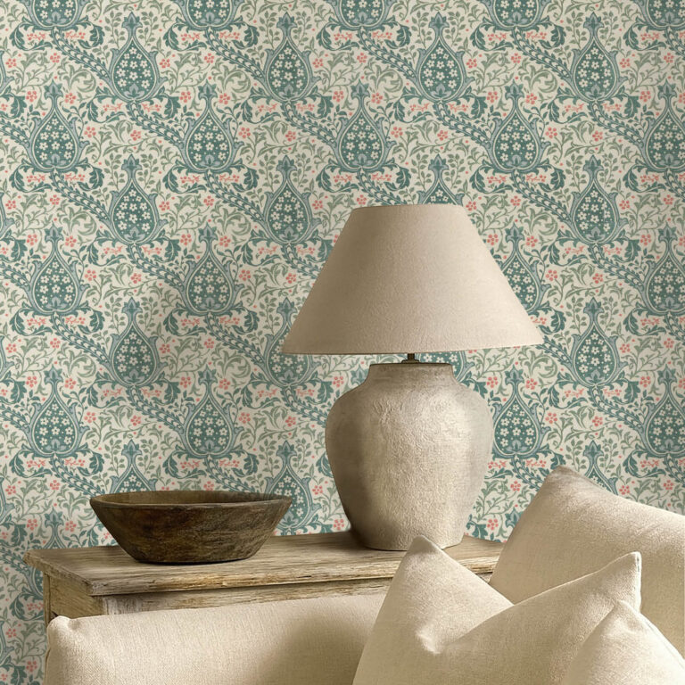 Обои Morris & Co — Persian Tulip — Teal — 217599