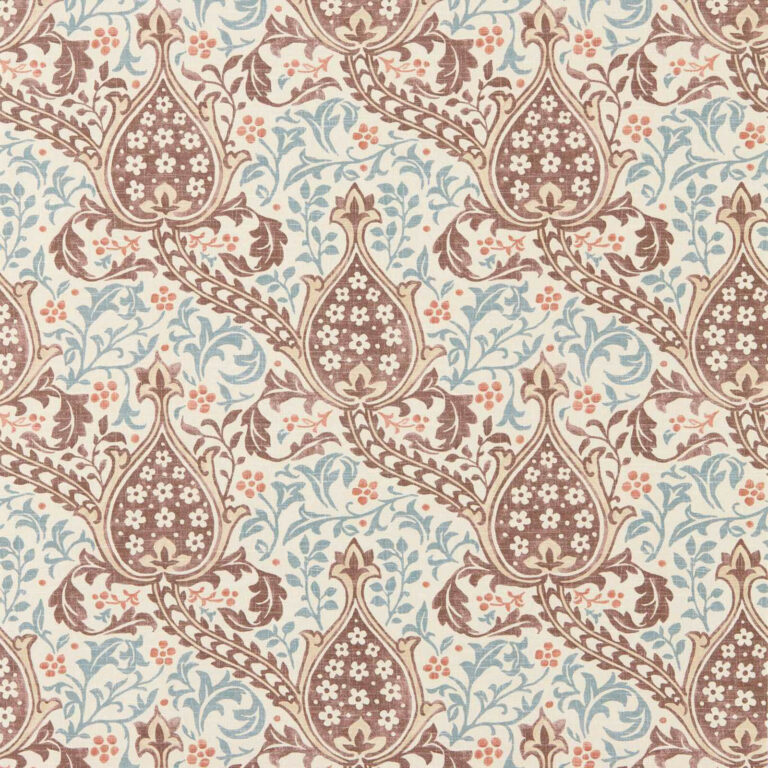 Обои Morris & Co — Persian Tulip — Umber/Mineral Blue — 217598