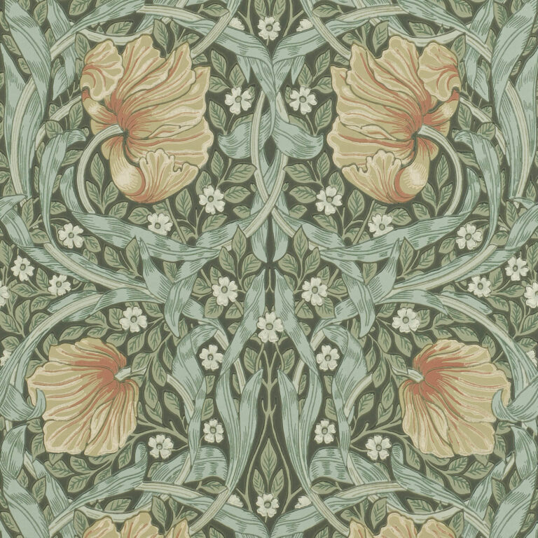 Обои Morris & Co — Pimpernel — Bayleaf/Manilla — 210388