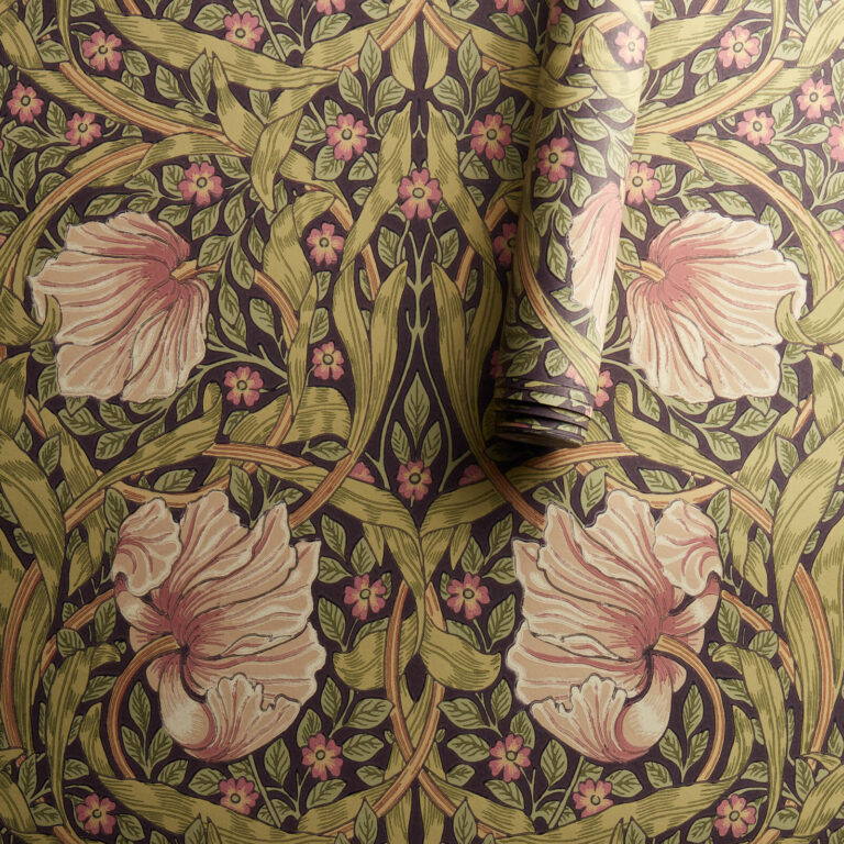 Обои Morris & Co — Pimpernel — Bullrush/Russet — 210387
