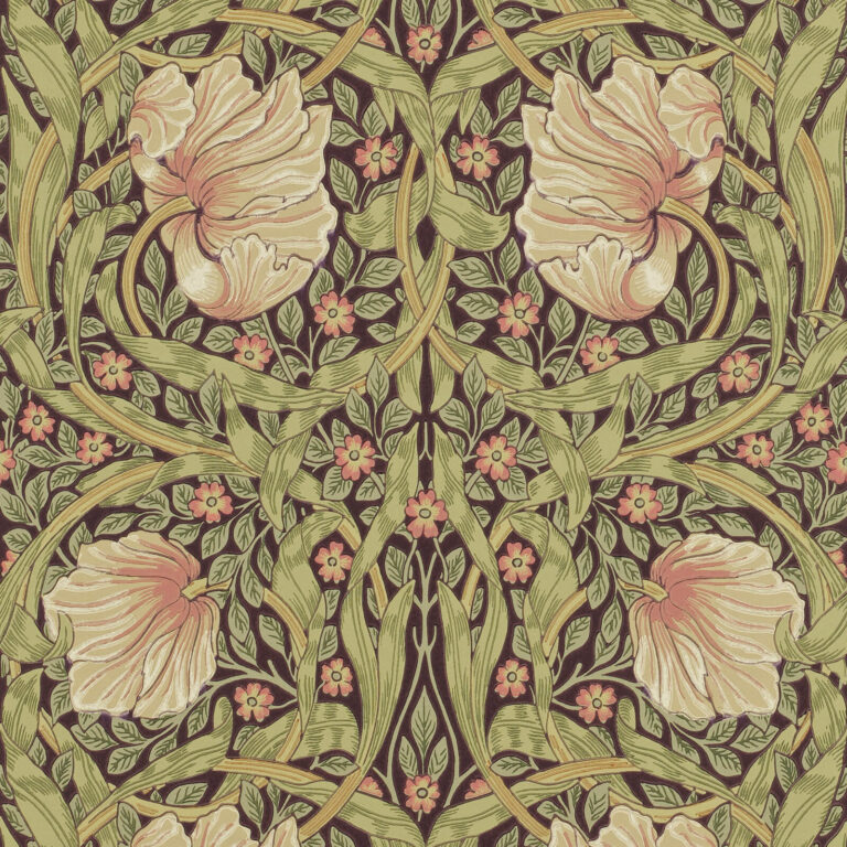 Обои Morris & Co — Pimpernel — Bullrush/Russet — 210387