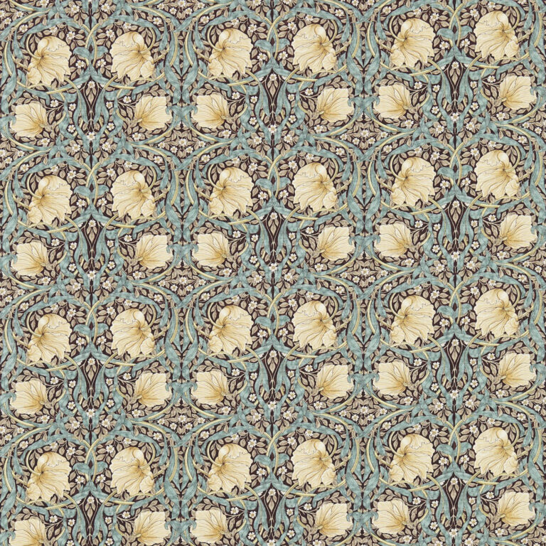 Ткань Morris & Co — Pimpernel — Bullrush/Slate — 224492