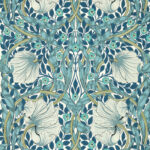 Обои Morris & Co — Pimpernel — Cobalt/Mineral — 217365
