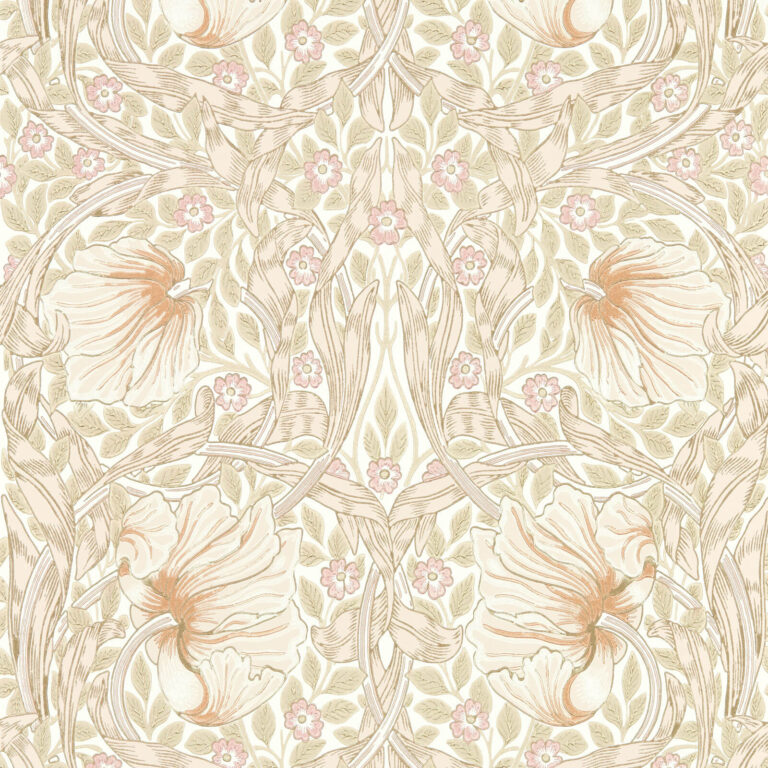 Обои Morris & Co — Pimpernel — Cochineal Pink — 217064