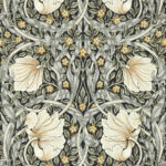 Обои Morris & Co — Pimpernel — Ink/Sage — 217362
