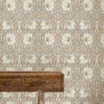 Обои Morris & Co — Pimpernel — Linen/Coral — 217364