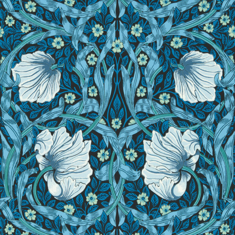 Обои Morris & Co — Pimpernel — Midnight/Opal — 217331