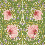 Обои Morris & Co — Pimpernel — Sap Green/Strawberry — 217333