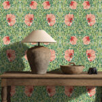 Обои Morris & Co — Pimpernel — Shamrock/Watermelon — 217332