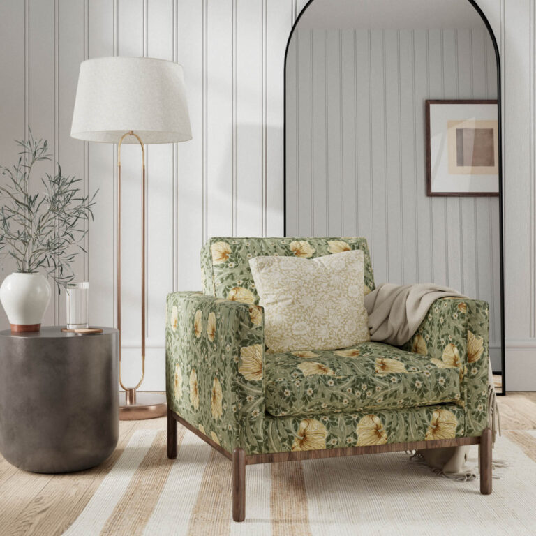 Ткань Morris & Co — Pimpernel — Bayleaf/Manilla — 226899