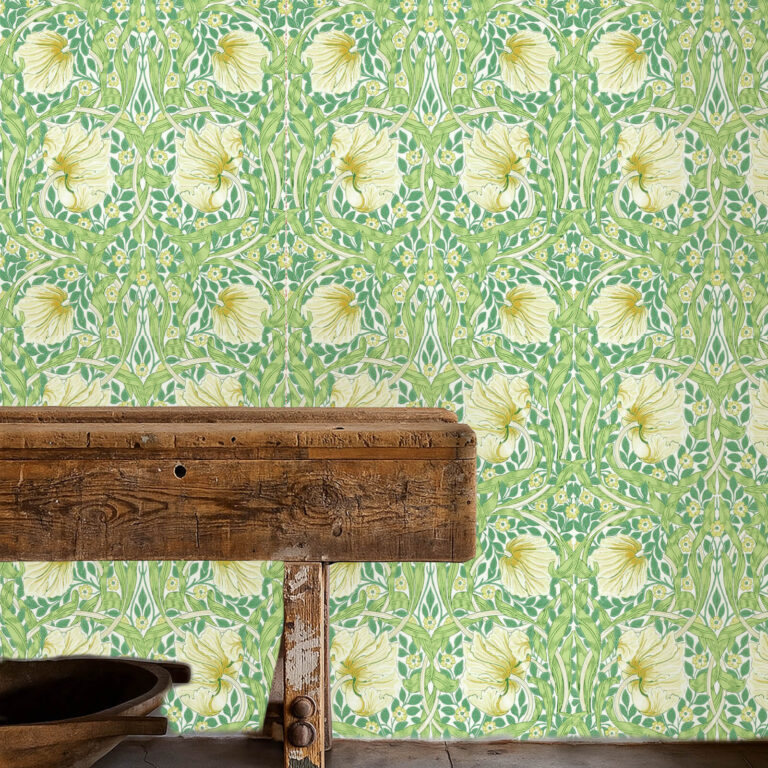 Обои Morris & Co — Pimpernel — Weld/Leaf Green — 217063