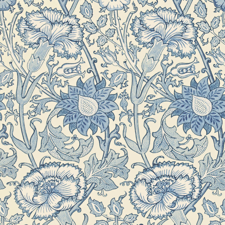 Обои Morris & Co — Pink & Rose — Indigo — 212567