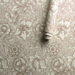 Обои Morris & Co — Poppy — Cream/Chocolate — 216957
