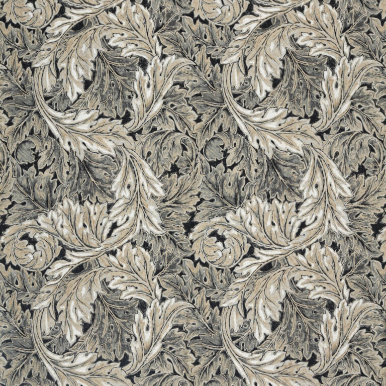 Ткань Morris & Co — Pure Acanthus Weave — Black Ink — 236625