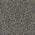 Обои Morris & Co — Pure Acorn — Charcoal/Gilver — 216033