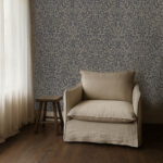Обои Morris & Co — Pure Acorn — Charcoal/Gilver — 216033