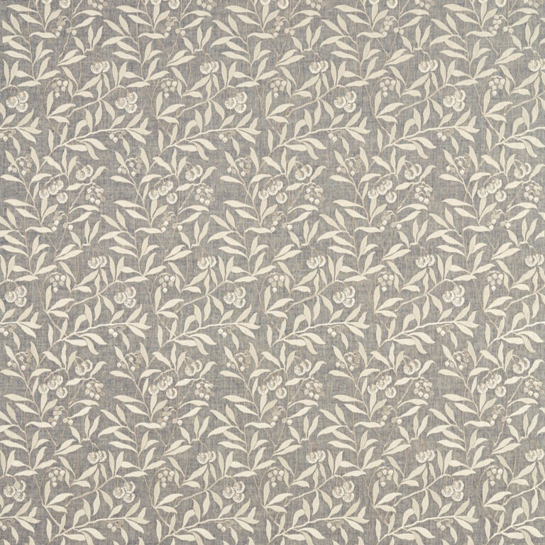 Ткань Morris & Co — Pure Arbutus Embroidery — Inky Grey — 236618