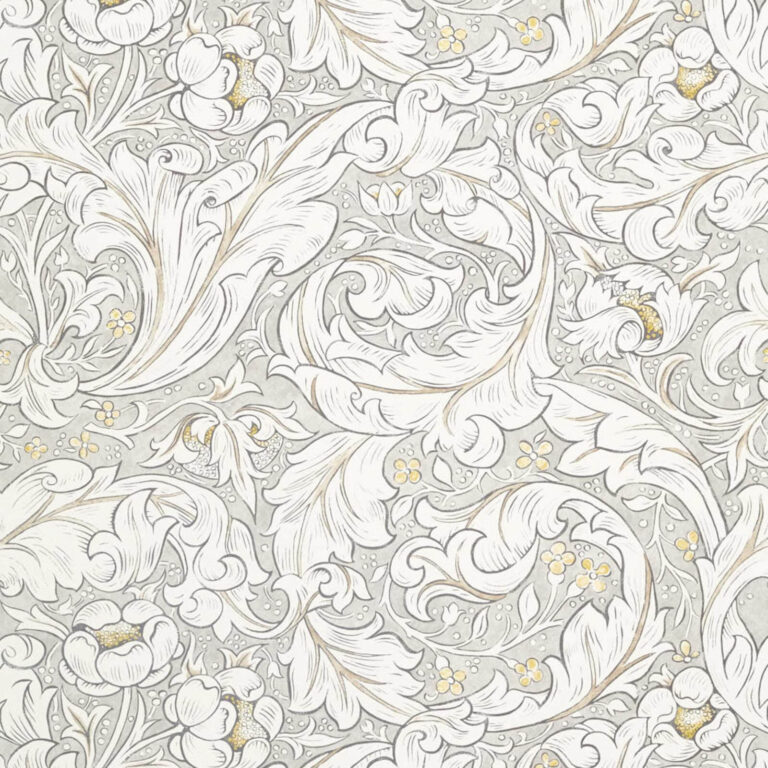 Ткань Morris & Co — Pure Bachelors Button — Horned Poppy Grey — 226486