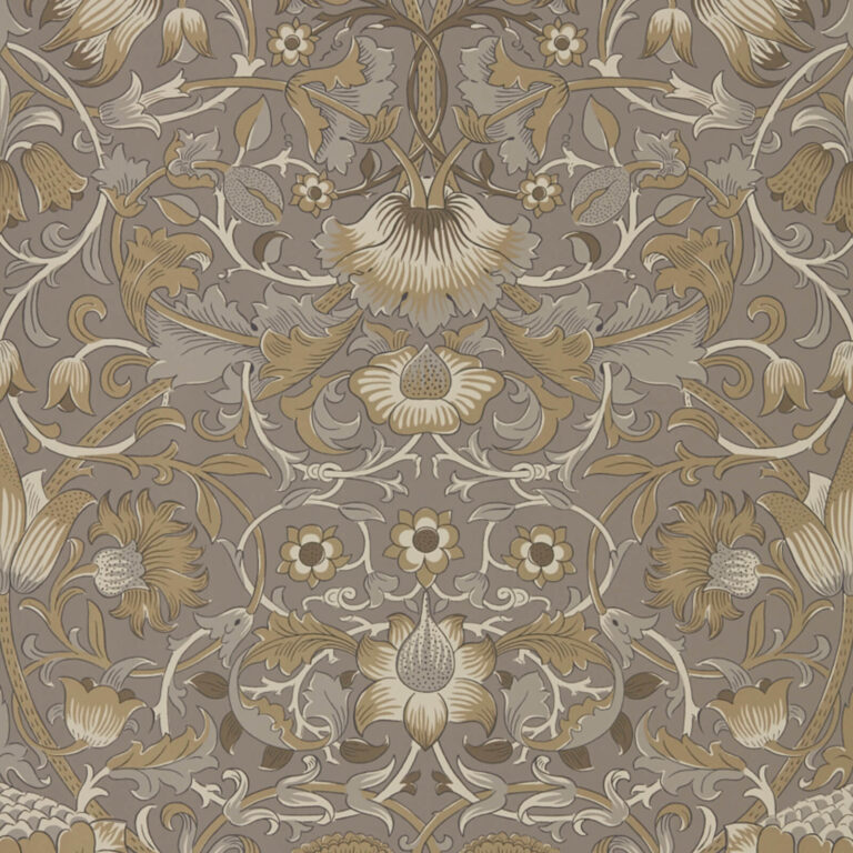 Обои Morris & Co — Pure Lodden — Taupe/Gold — 216028