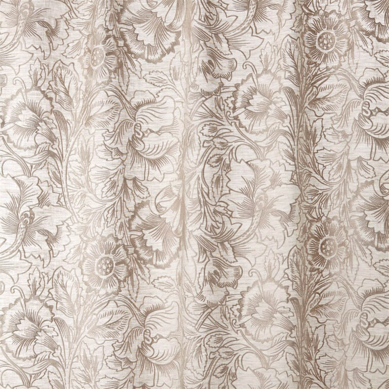 Ткань Morris & Co — Pure Poppy Embroidery — Pebble — 236081