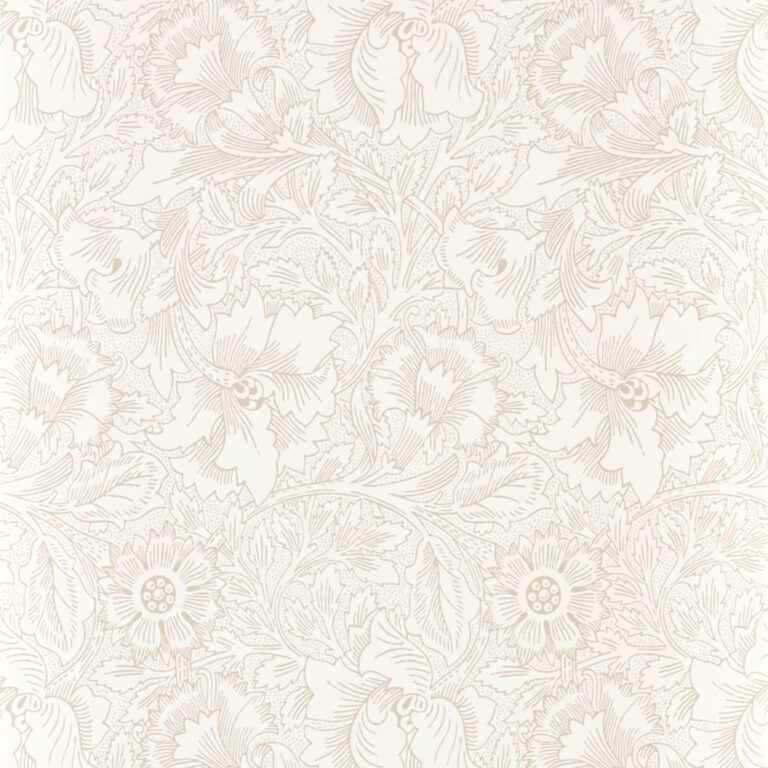 Обои Morris & Co — Pure Poppy — Ecru/Stone — 216034