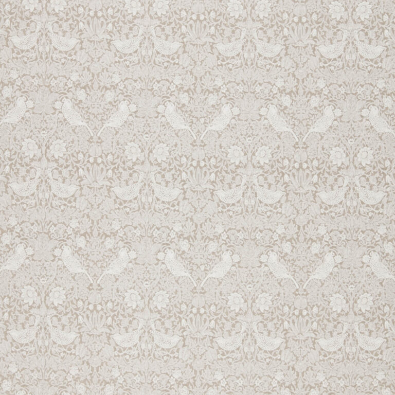 Ткань Morris & Co — Pure Strawberry Thief Embroidery — Flax — 236071
