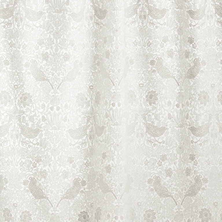 Ткань Morris & Co — Pure Strawberry Thief Embroidery — Paper White — 236072