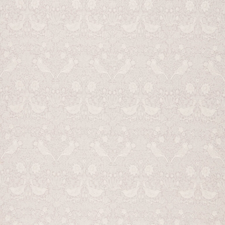 Ткань Morris & Co — Pure Strawberry Thief Embroidery — Pebble — 236073