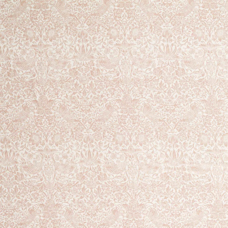 Тюль Morris & Co — Pure Strawberry Thief Sheer Wide Width — Blush — 227299