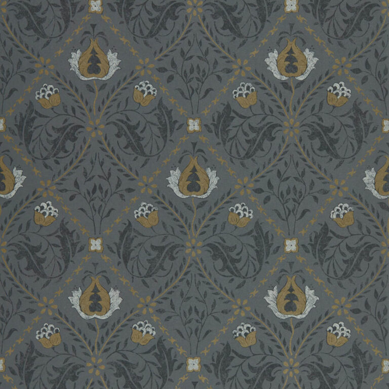 Обои Morris & Co — Pure Trellis — Black Ink — 216527